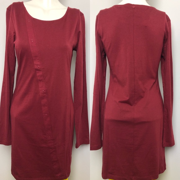 Bench Red Long Sleeve Jersey Dress Size L - Picture 7 of 7
